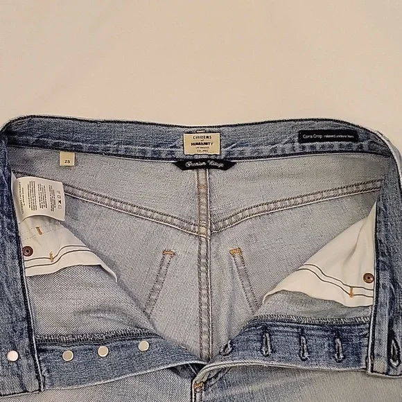 Citizens of humanity Cora relaxed undone hem size 25 Premium Denim - Picture 12 of 16